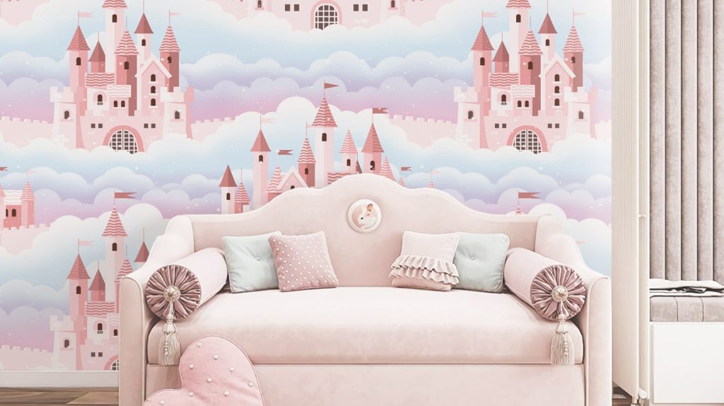 pink castle wallpaper