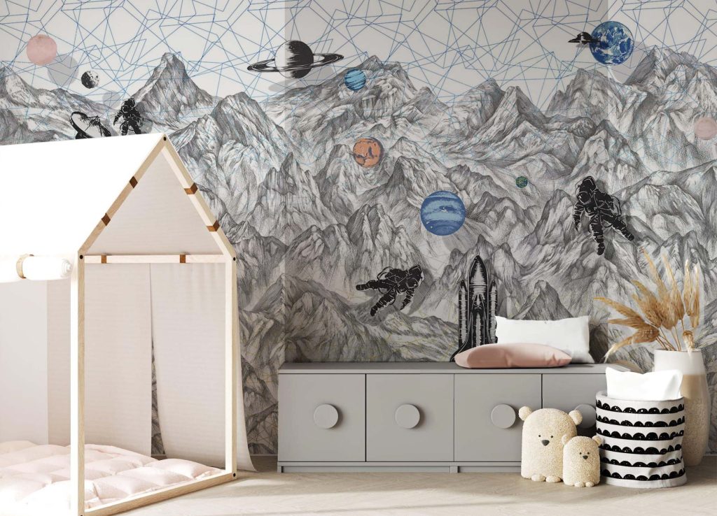 Outer space wallpaper from Honpo Singapore