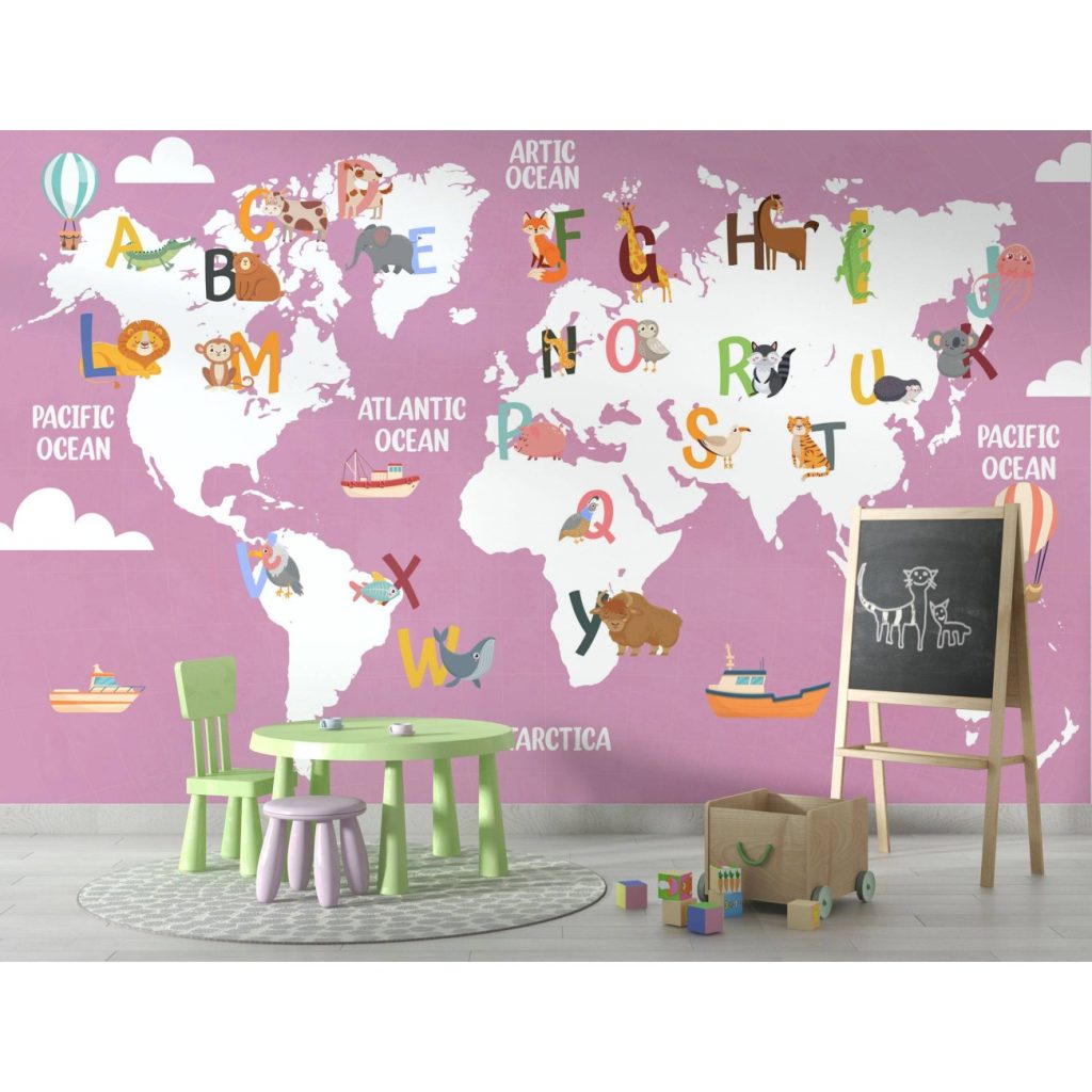 alphabet wallpaper for kids