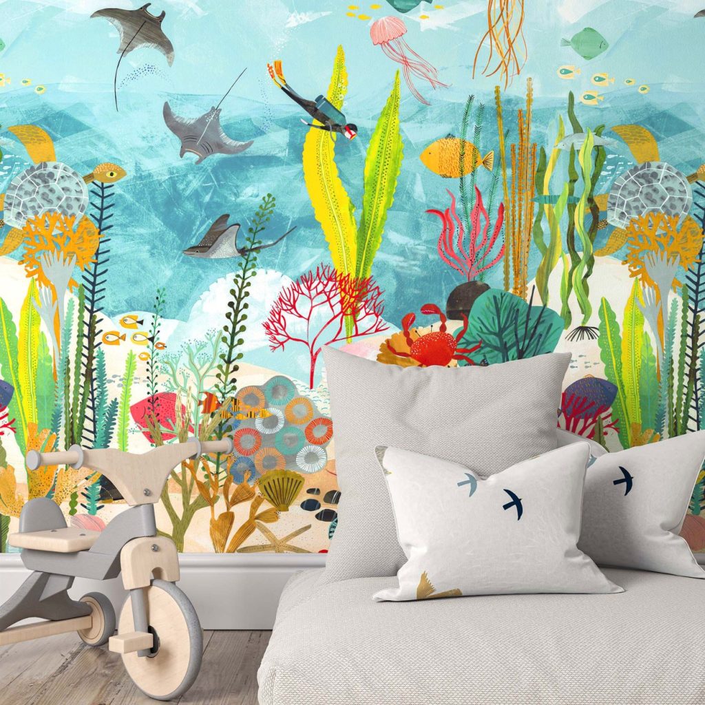 the beauty of ocean wallpaper for kids room