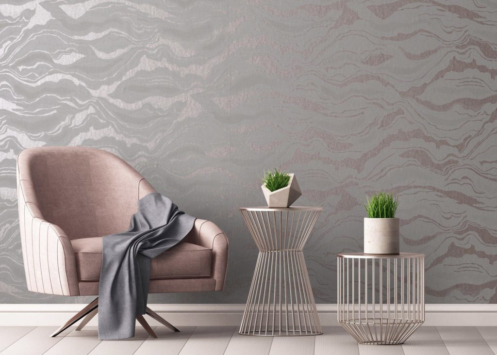 Slow Living Metallic Wallpaper by Hohenberger