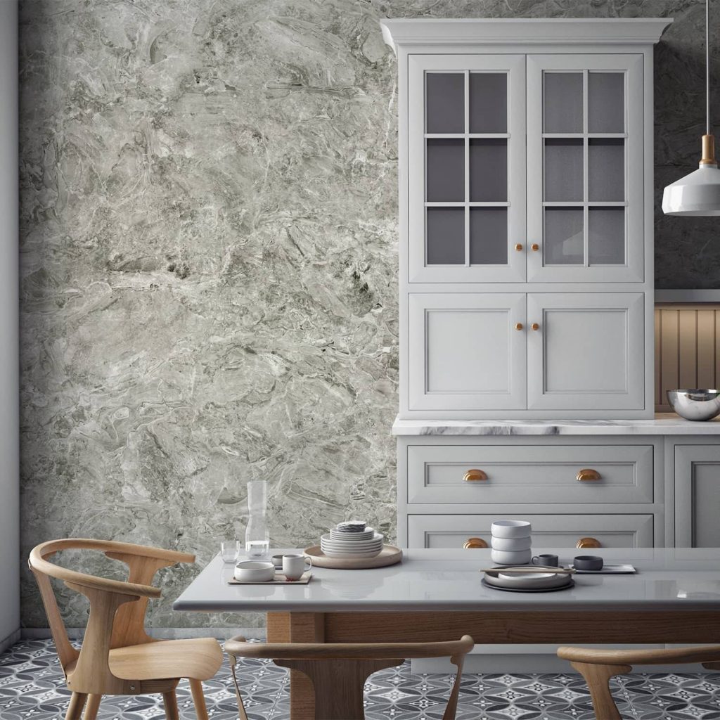 how to install kitchen wallpaper