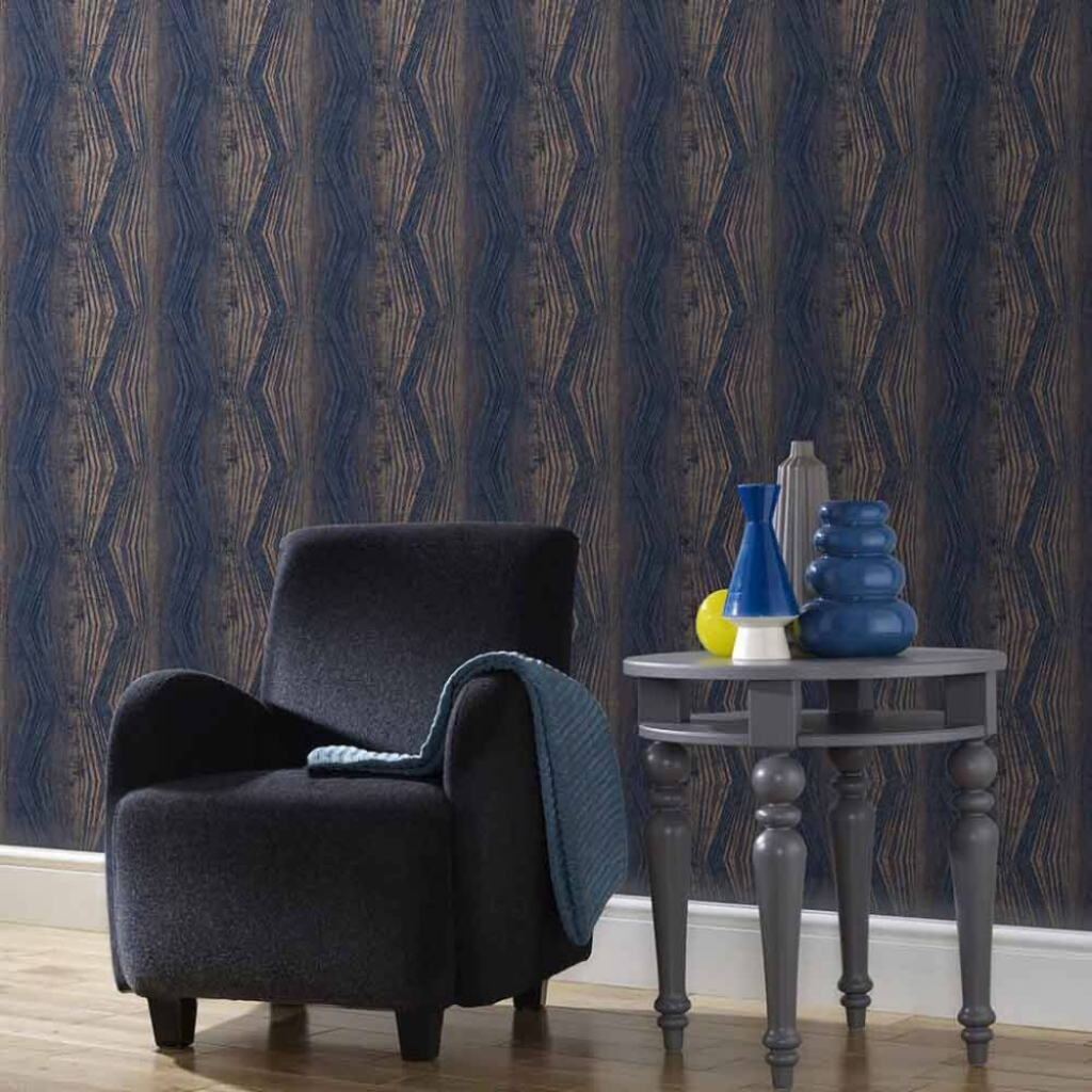Vermeil Stripe Blue-Dark Earth Tone Wallpaper Recommendation