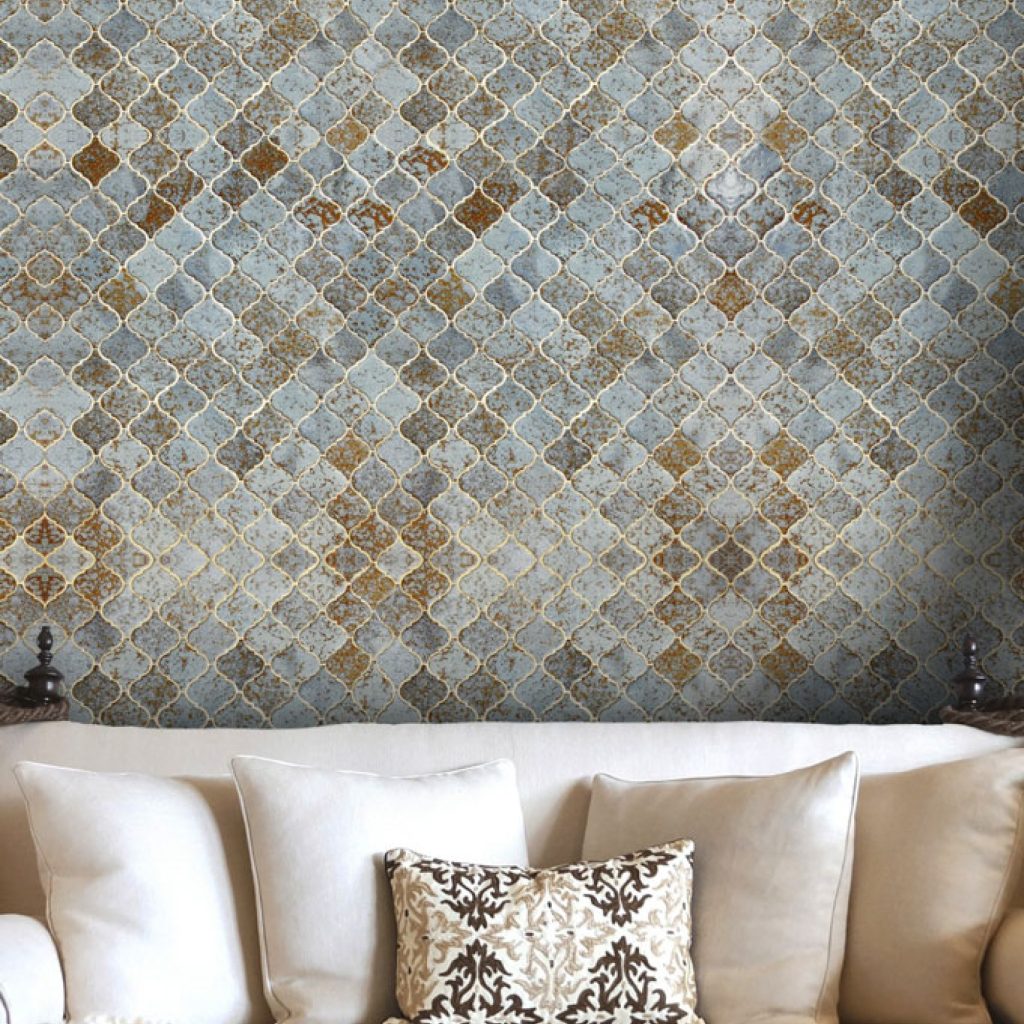 morocco tiles ethnic pattern wallpaper