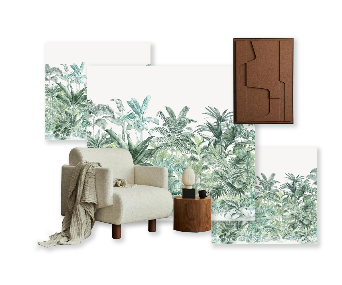 Evergreen forest wallpaper