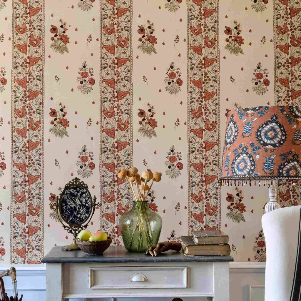 Transylvanian authentic pottery inspired wallpaper