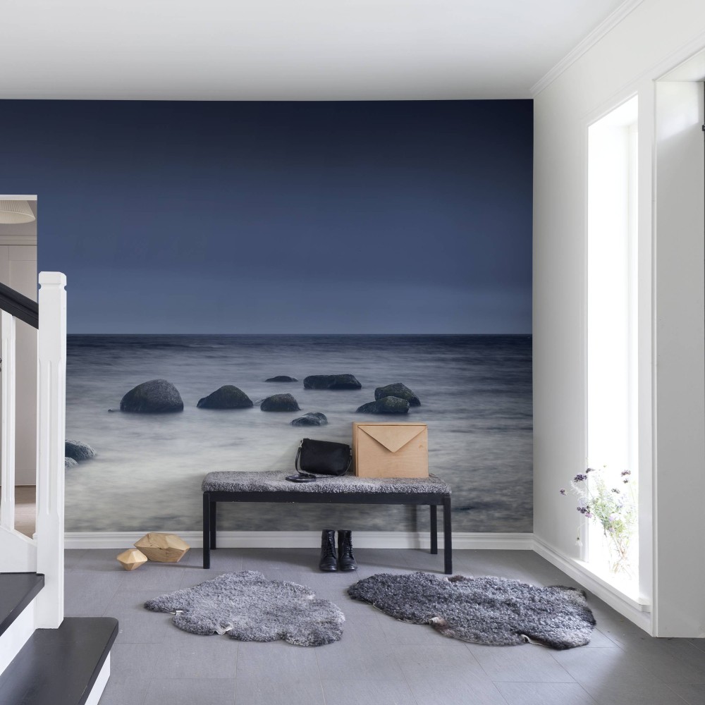 Wallpaper with landscape view for room by Honpo Singapore