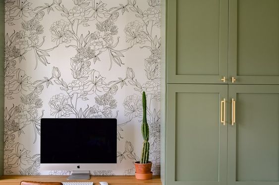 Make your Home Office Stunning with Modern Wallpaper