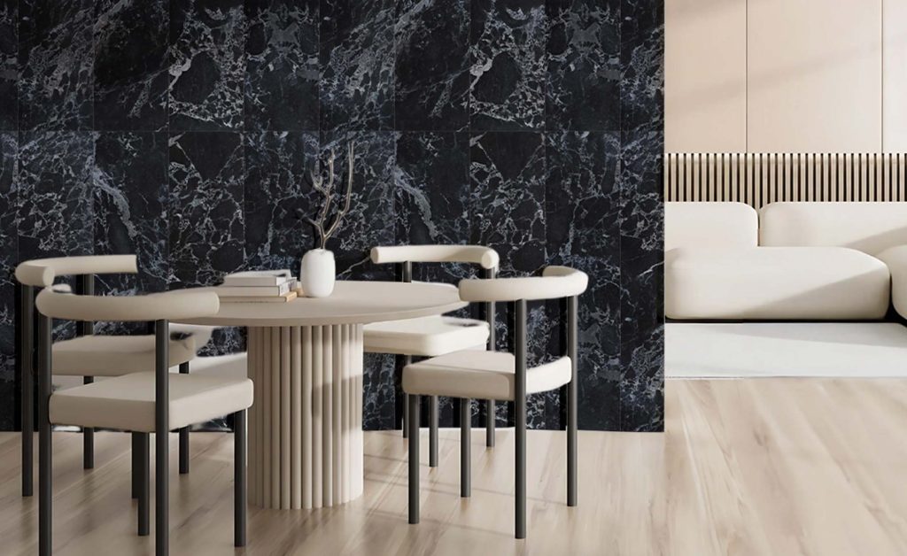 wallpaper designs for dining room: different looks