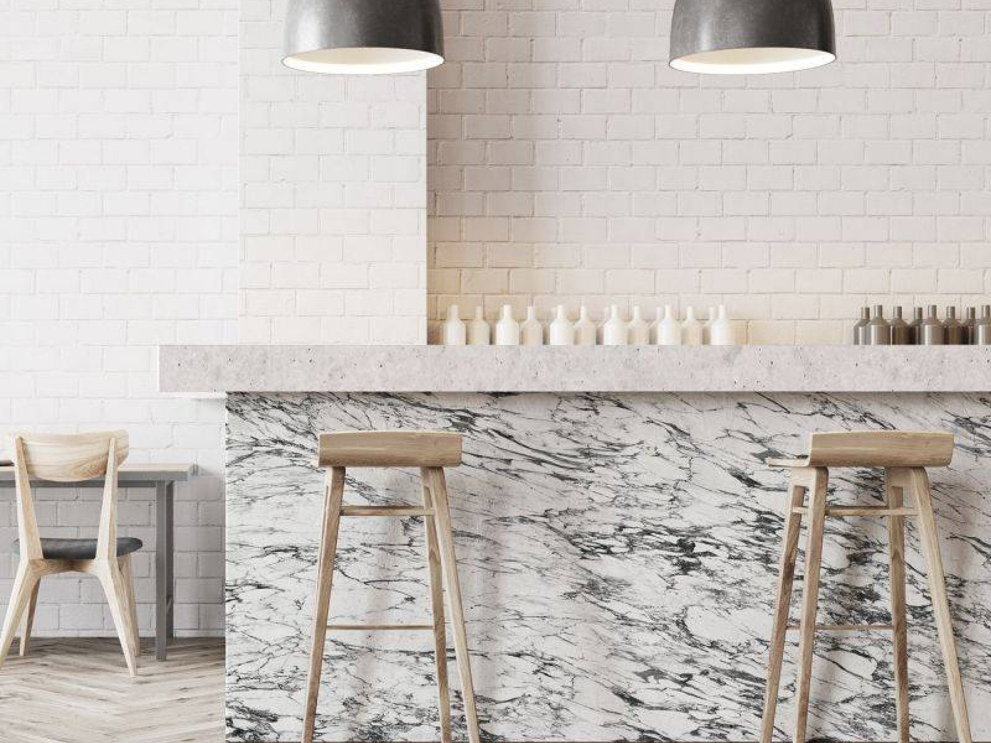 Koziel Panoramic Marble for Kitchen Wallpaper