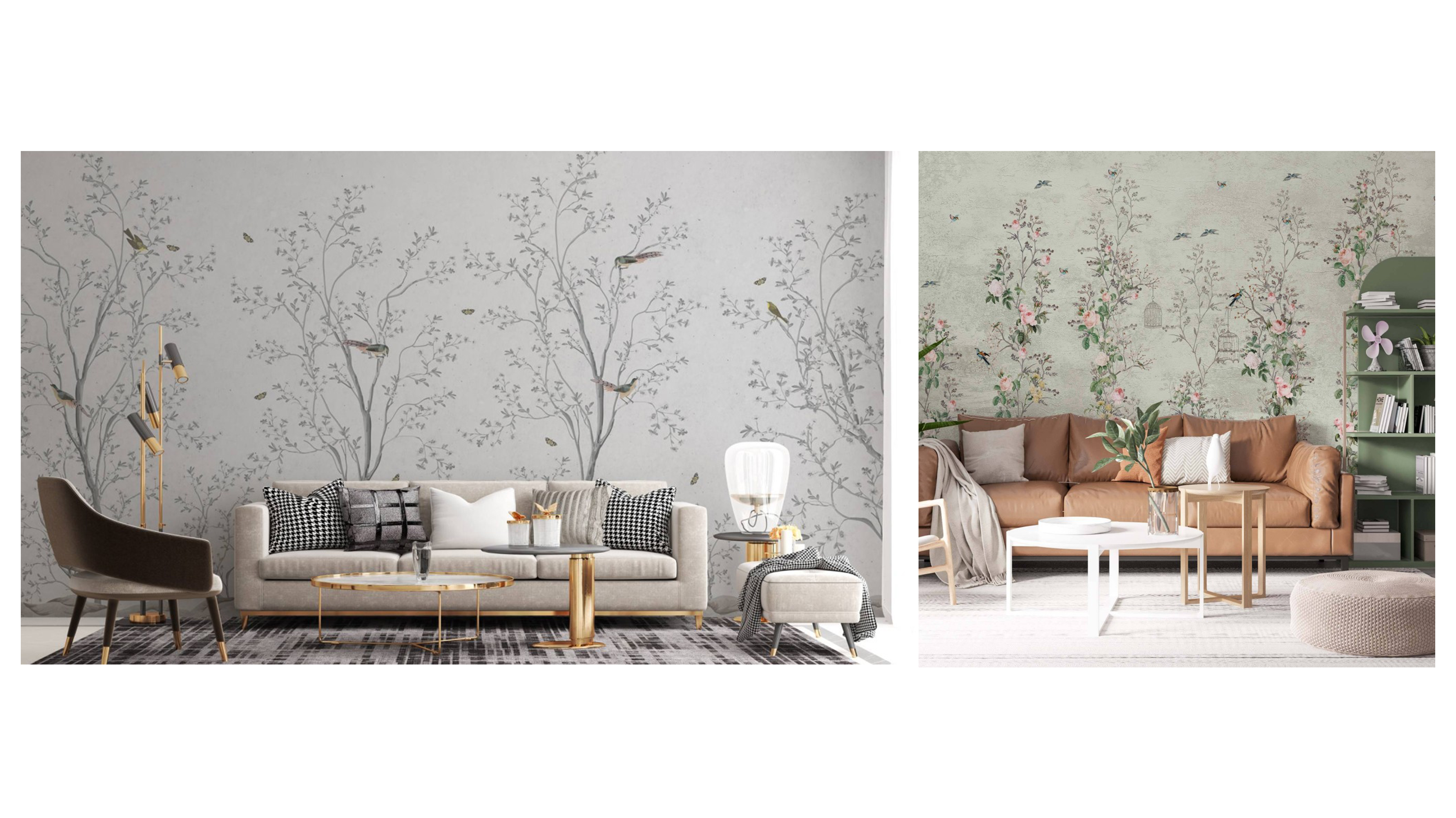 This wallpaper became one of the options that have a luxurious design