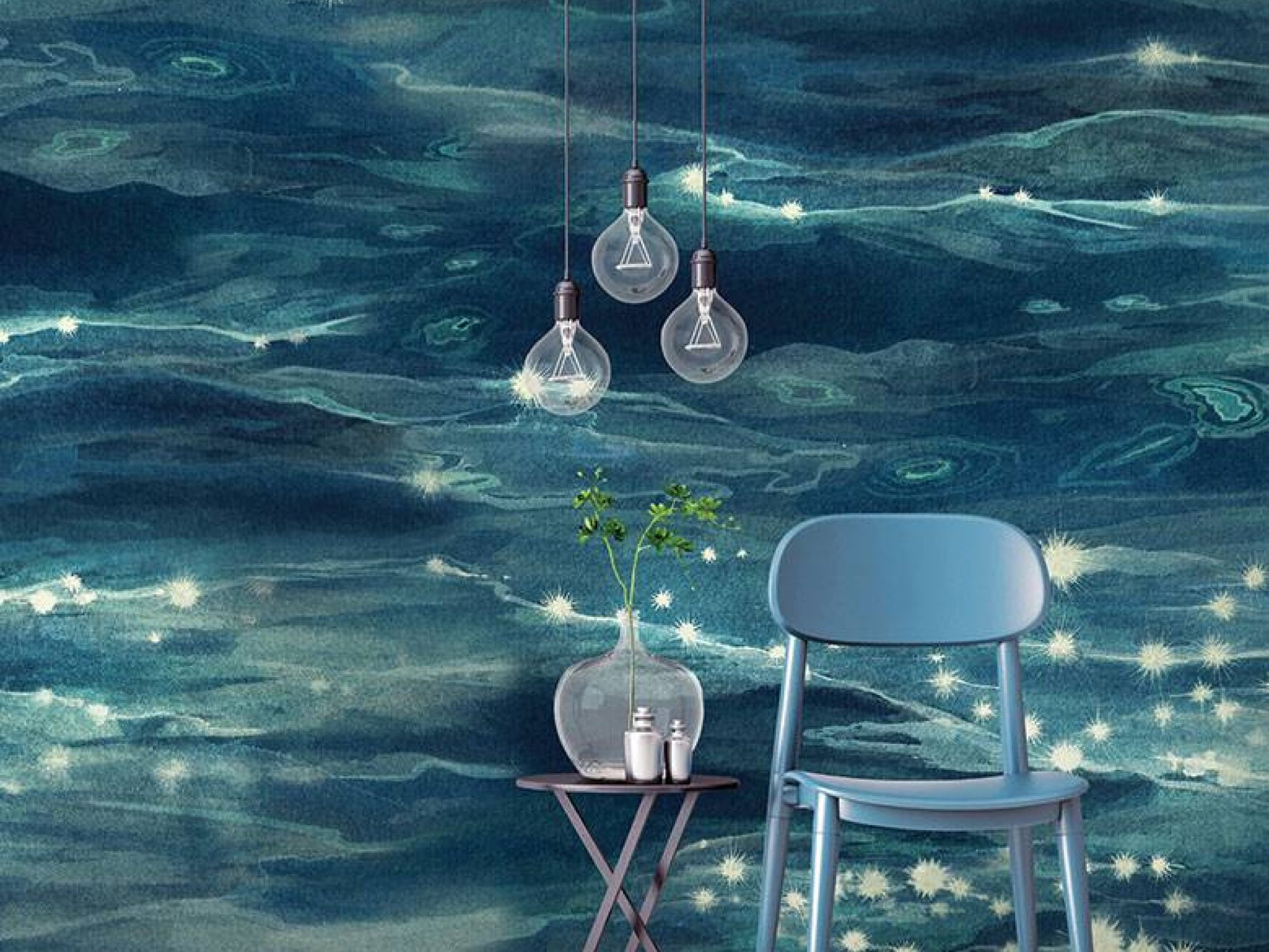 Sparkling Sea Wallpaper Mural-Beach Wallpaper Recommendation