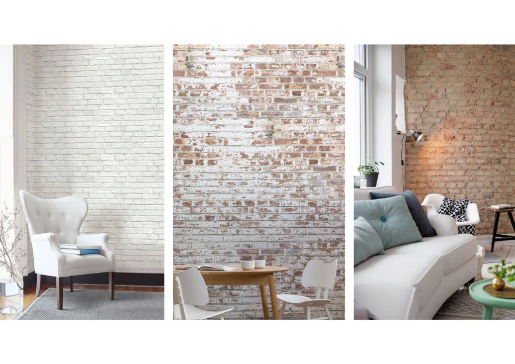 brick wallpaper for hdb house ideas