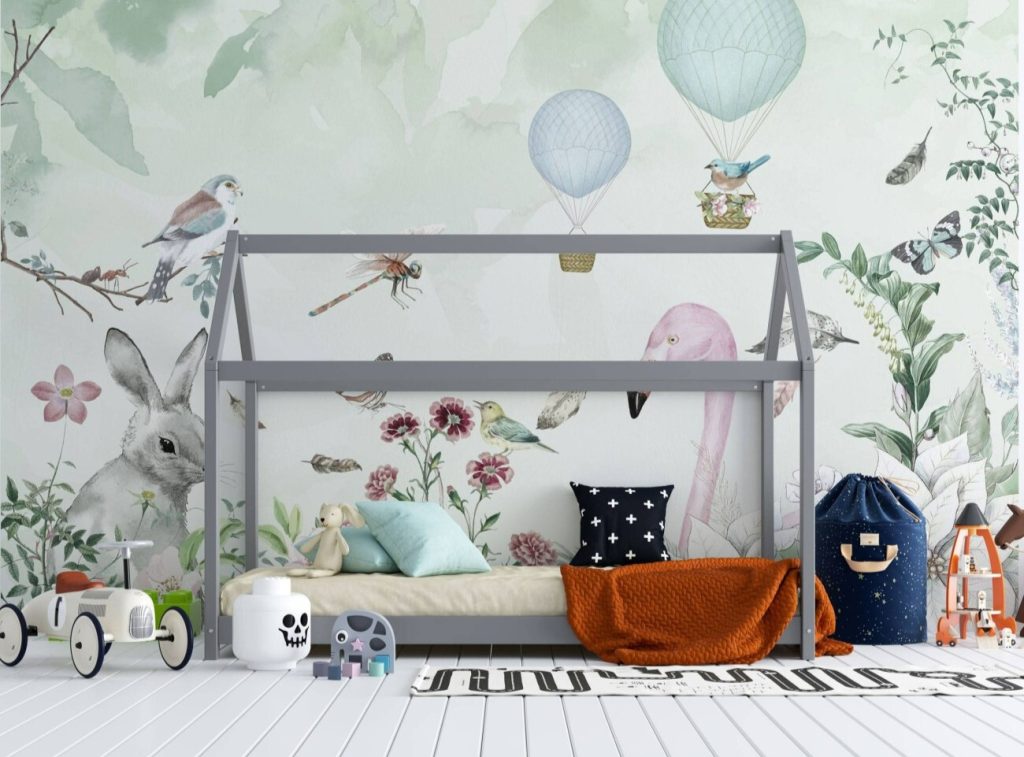 using wallpaper for kids room design ideas