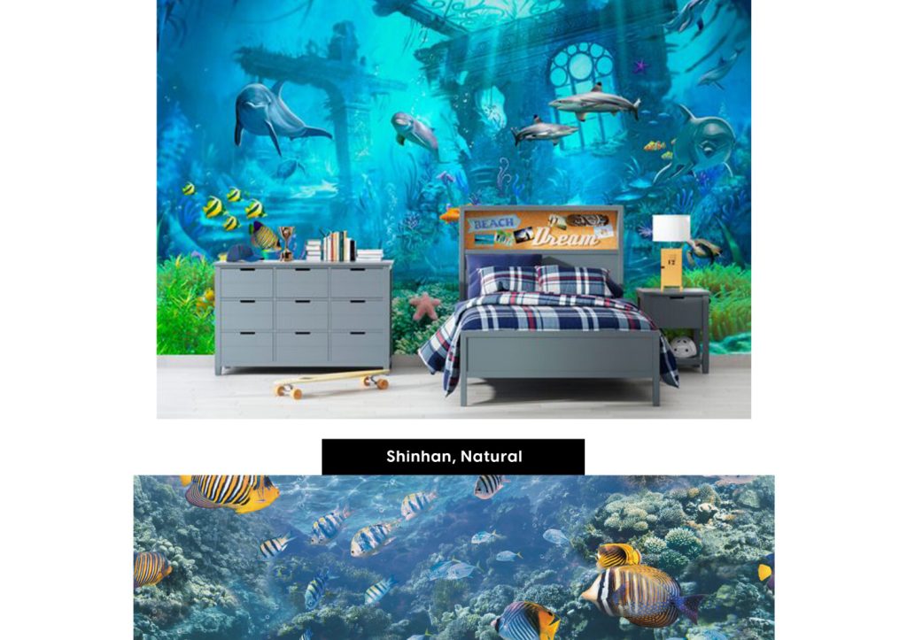 sea wallpaper for kids room design ideas