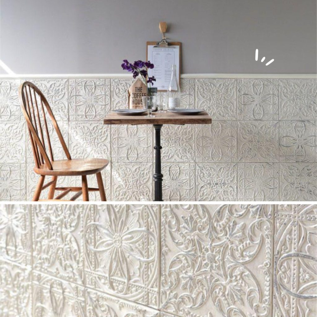 plaster wall texture made easy with self adhesive tiles