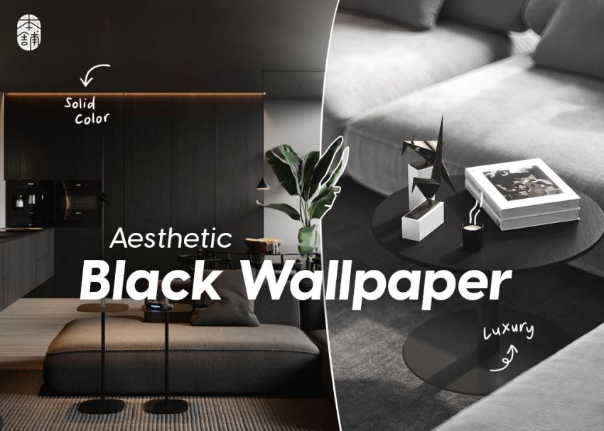 aesthetic black wallpaper