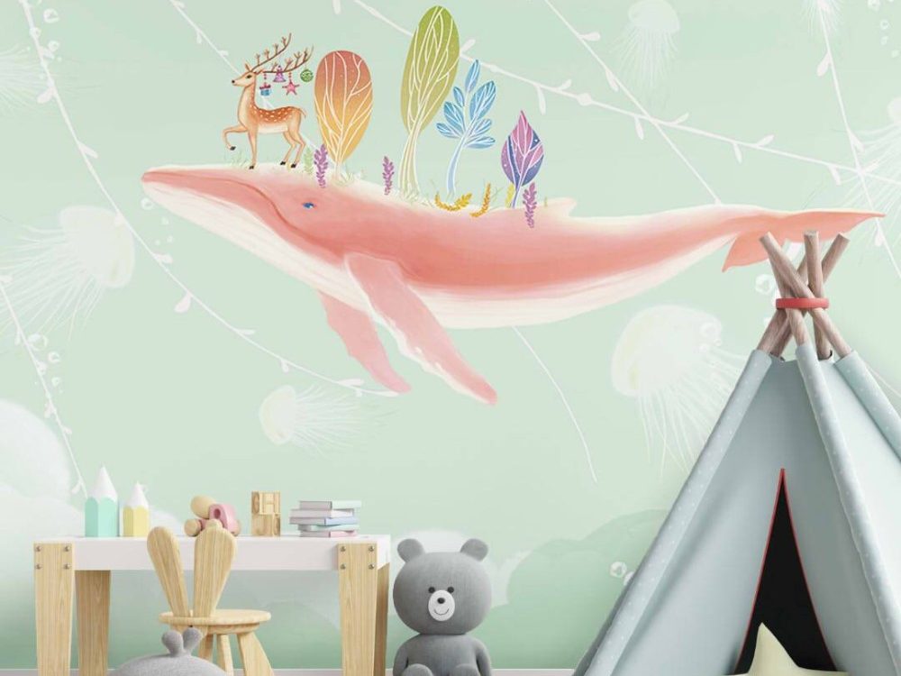 whale wallpaper for kids