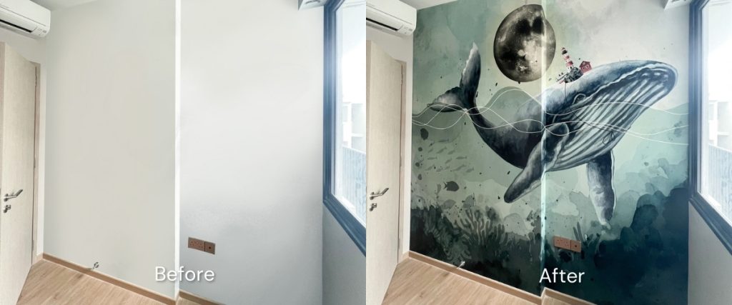 bedroom makeover: whale room