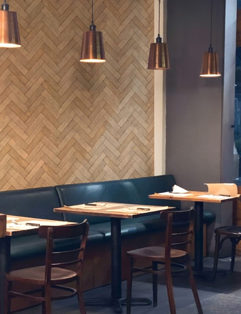 Natural Brick concept wallpaper look amazing for your restaurant