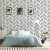 Graham & Brown / PARADISE / Scandi Leaf Grey 106998