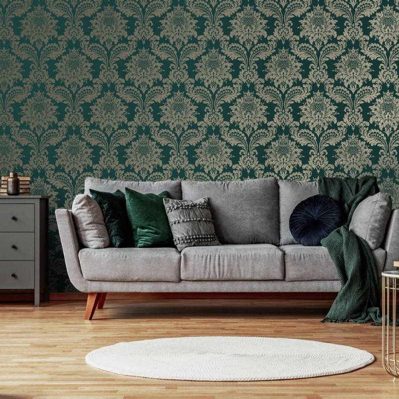 BOUTIQUE INDULGENCE | ARCHIVE DAMASK TEAL | 119969