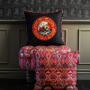 MINDTHEGAP | ASIAN CRANE Linen Embroidered Cushion | LC40034