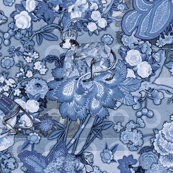 Rendezvous Tokyo Blue | MO3012 | Moooi Wallcovering Tokyo Blue 