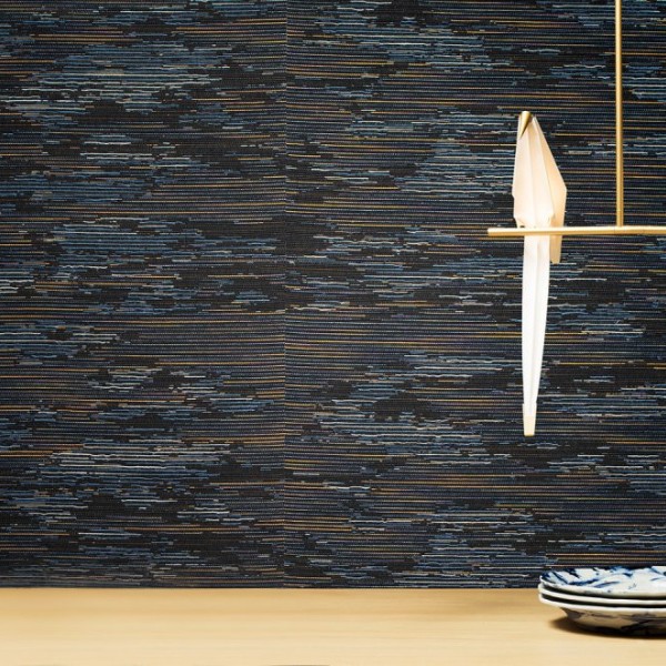 Tie-Tami | MO3020 | Moooi Wallcovering Tokyo Blue