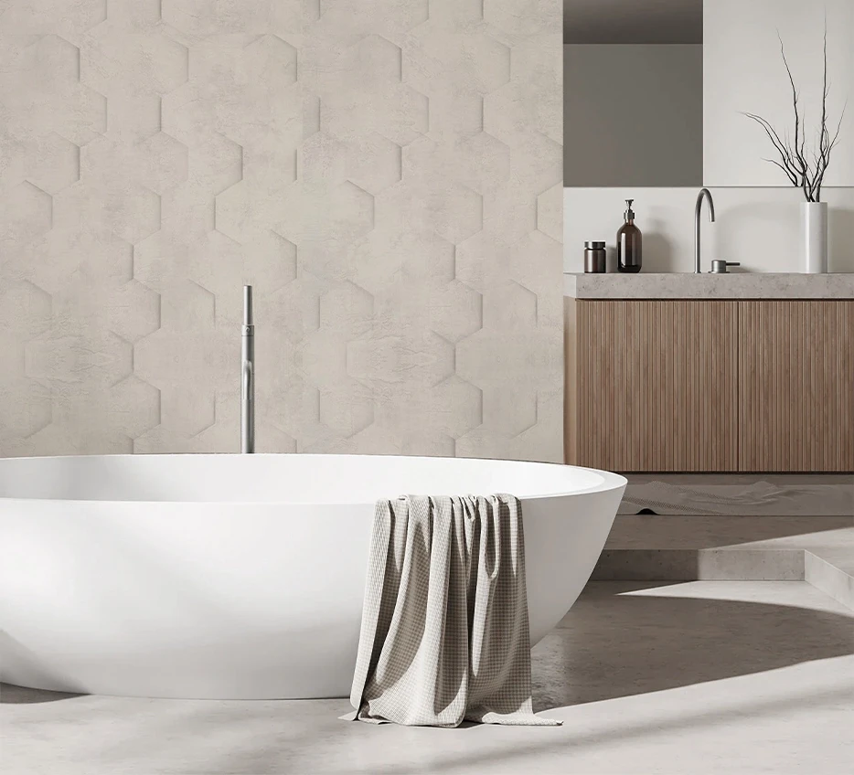 concrete wallpaper is crafted from high-quality materials