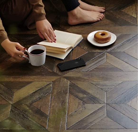 wood design of Japanese floor sheet 