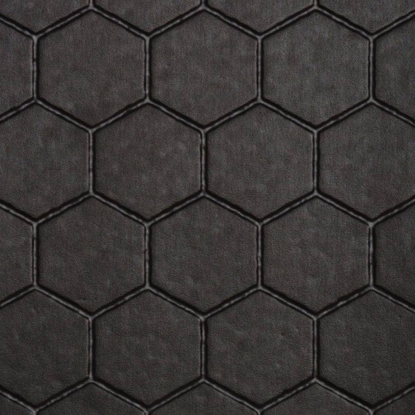 Floor Mat - Stylish Honeycomb Black