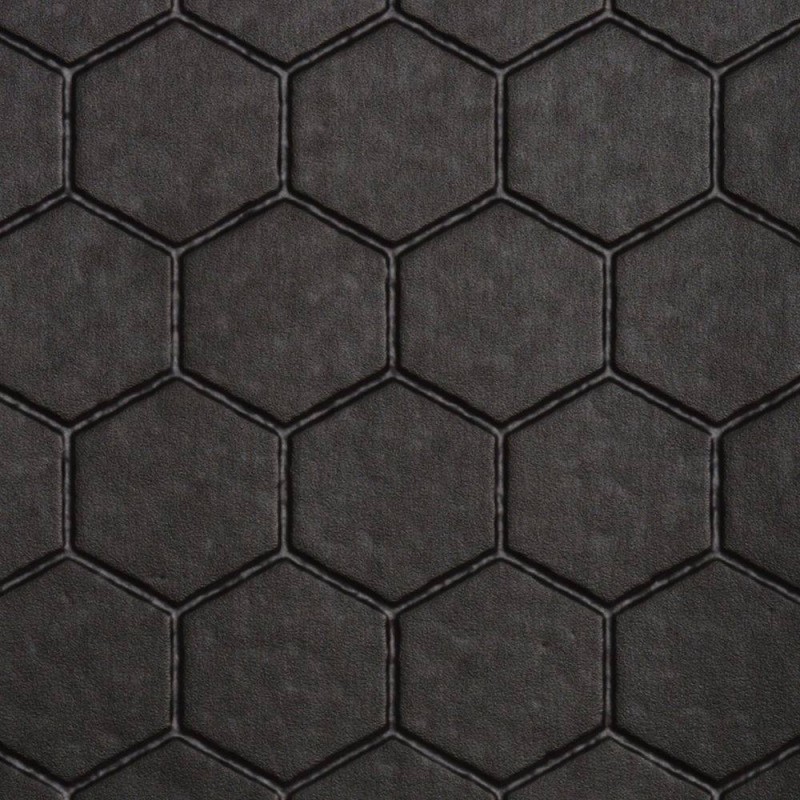 Floor Mat - Stylish Honeycomb Black