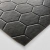 Floor Mat - Stylish Honeycomb Black