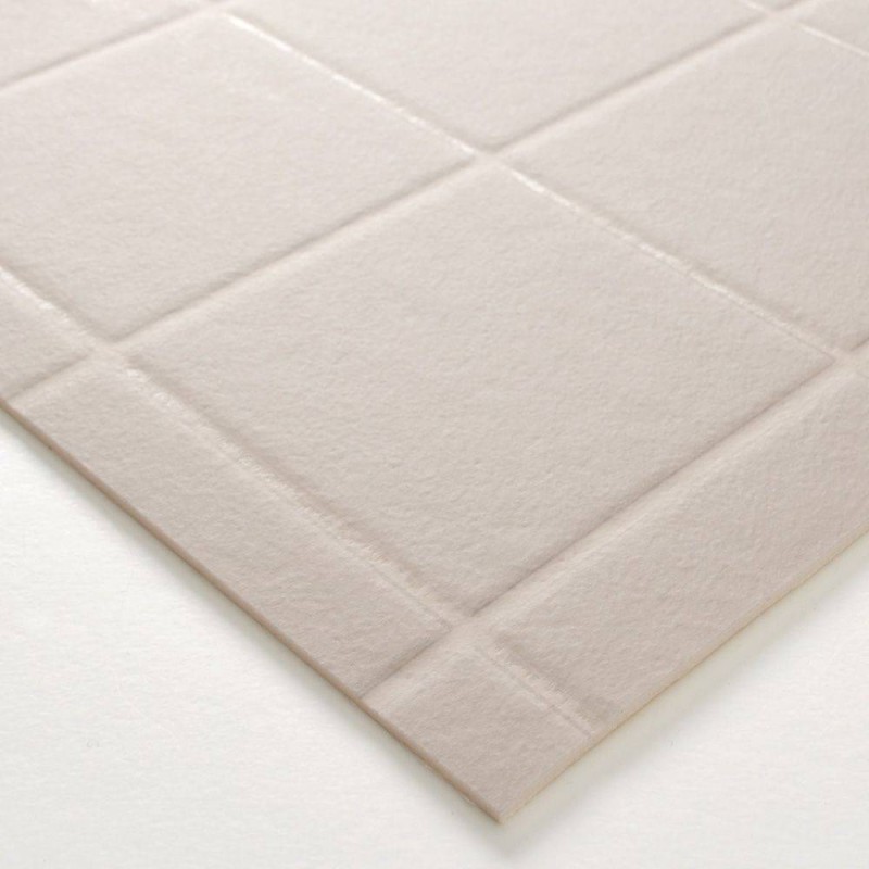 Floor Mat - Square Tiles (Light Gray)