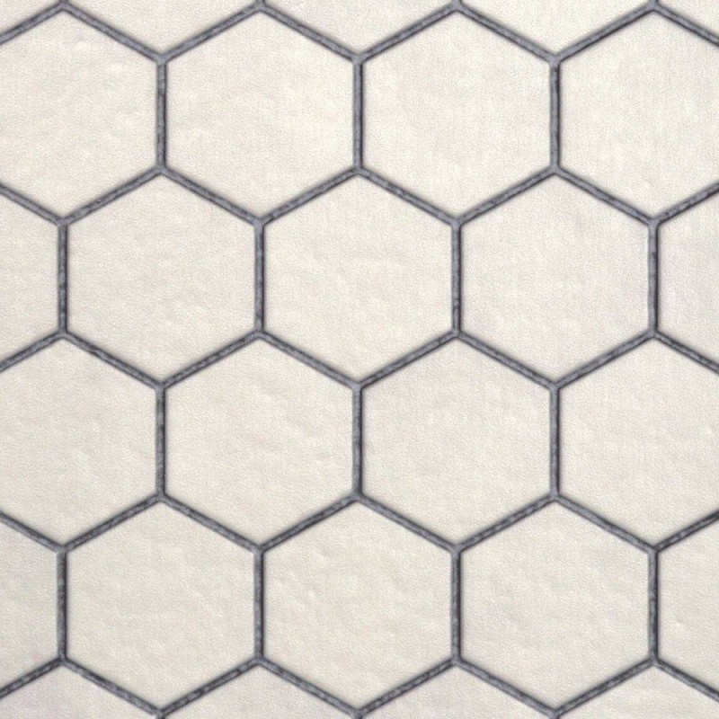 Floor Mat - Stylish Honeycomb White