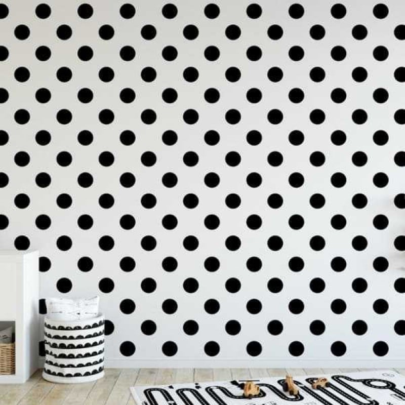 Graham & Brown / INDIVIDUAL / Dotty Black 100104 Wallpaper