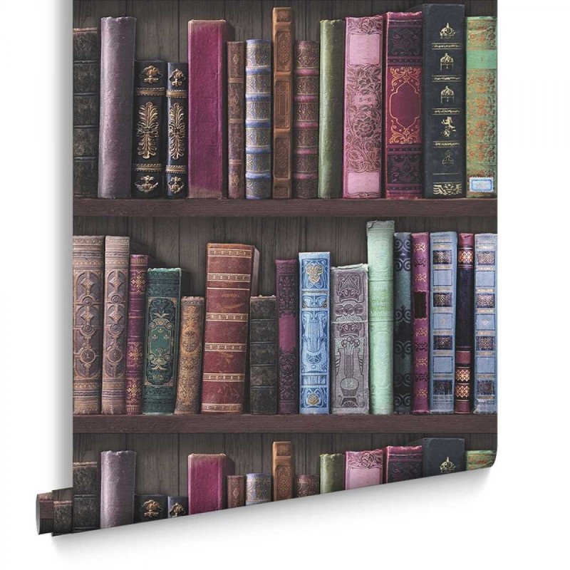 Graham & Brown / Book Shelf Wallpaper / 101689