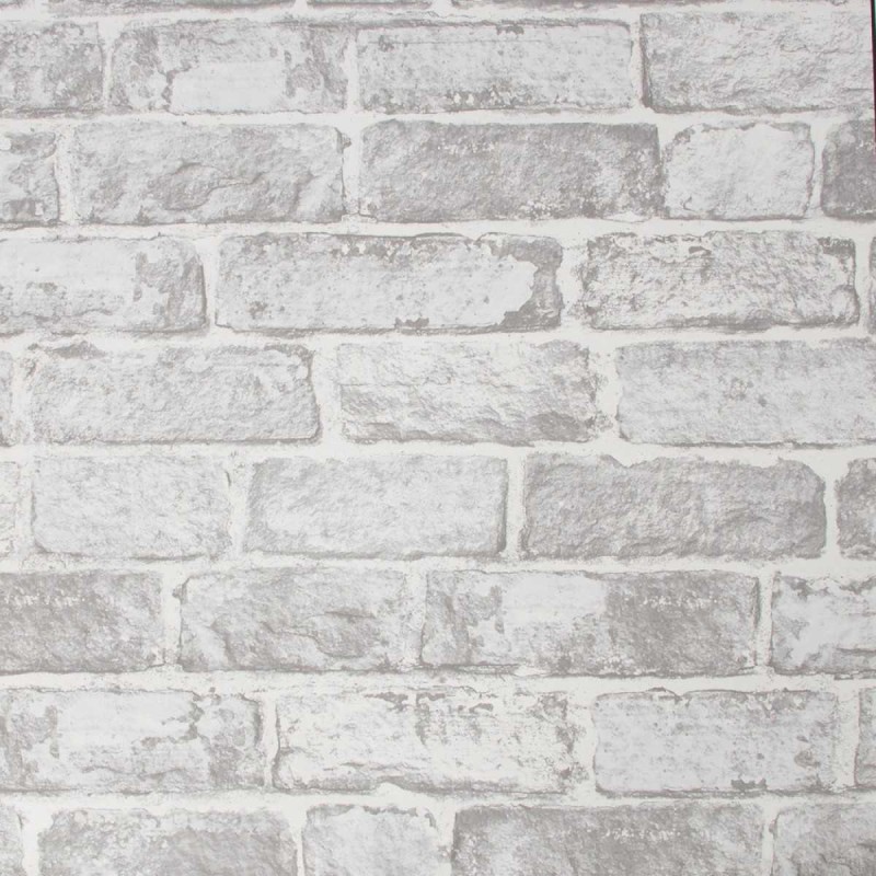 Graham & Brown / INDIVIDUAL / White Brick Wall 102835