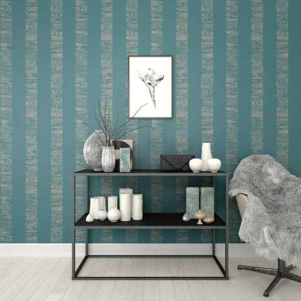 Graham & Brown / VERMEIL / Mara Stripe Teal 104168