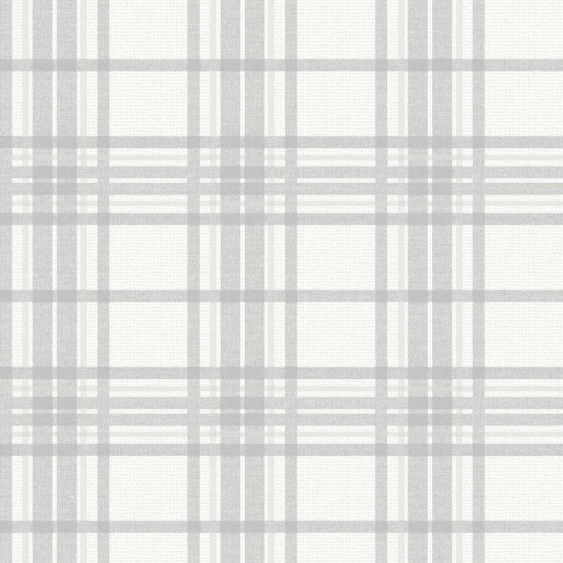 Graham & Brown / Highland / Country Tartan Silver 104804