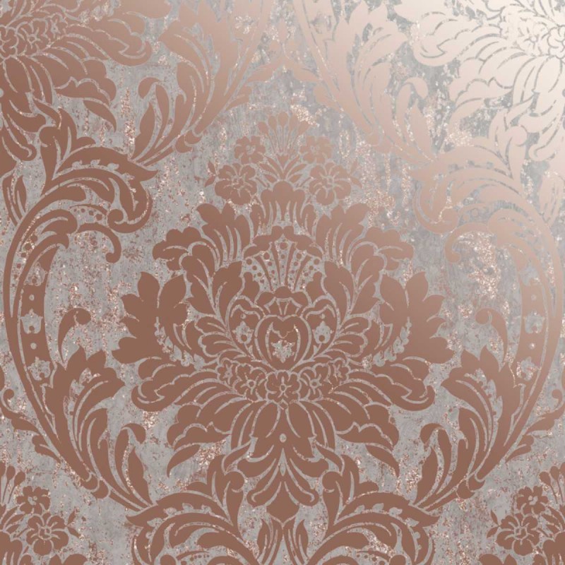 Graham & Brown / MILAN / Milan Damask Rose Gold 106519