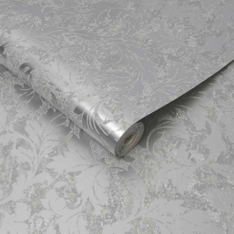 Graham & Brown / MILAN / Milan Scroll Silver 106526