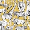 Graham & Brown / INDIVIDUAL / Jungle Animals Jaune 107691