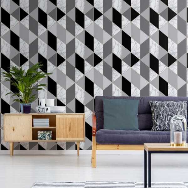 Graham & Brown / FRESCA / Marble Geo 108297 Wallpaper