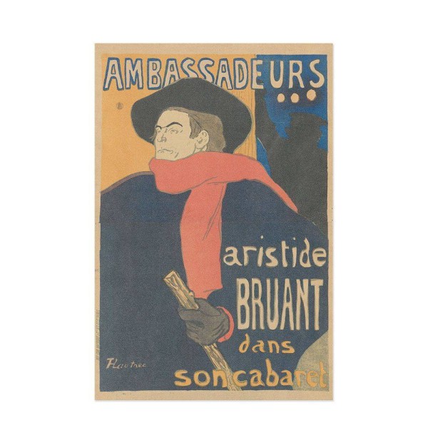 Hattan Art Poster Lautrec Ambassadeurs: Aristide Bruant / HP-00144