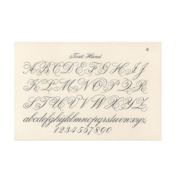 Hattan Art Poster Cursive Fonts / HP-00002