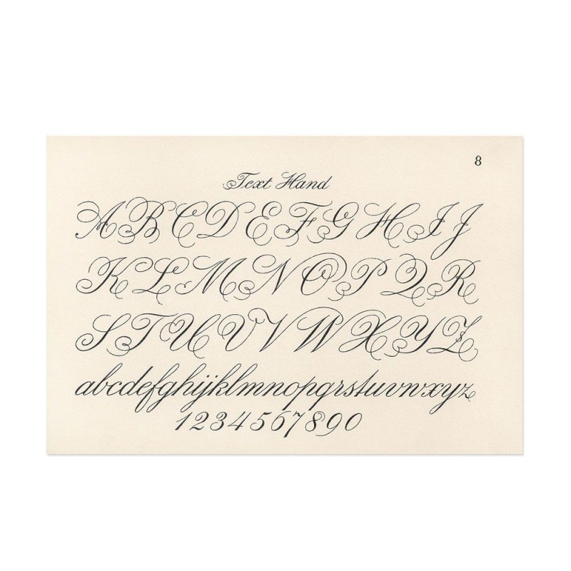 Hattan Art Poster Cursive Fonts / HP-00002