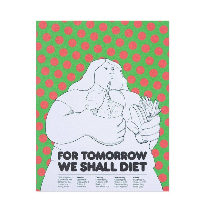 Hattan Art Poster For Tomorrow We Shall Diet / HP-00081