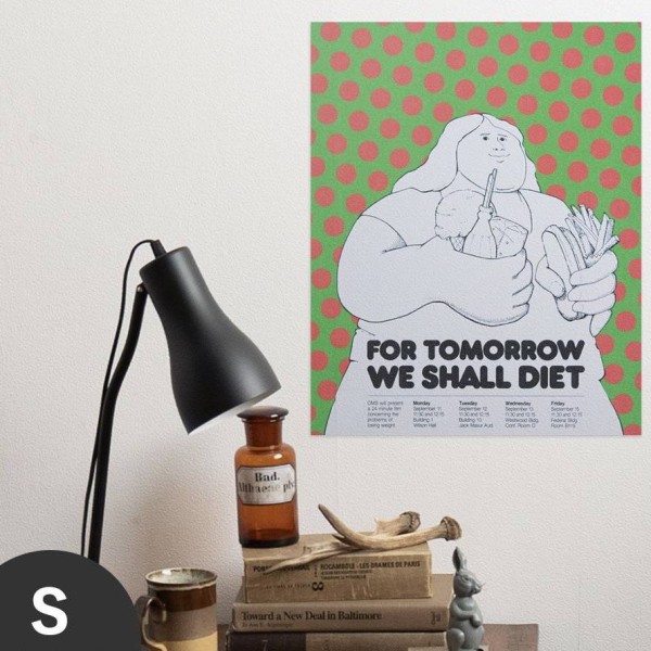 Hattan Art Poster For Tomorrow We Shall Diet / HP-00081